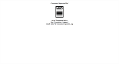 Desktop Screenshot of consumerreporter.org