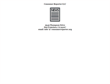 Tablet Screenshot of consumerreporter.org